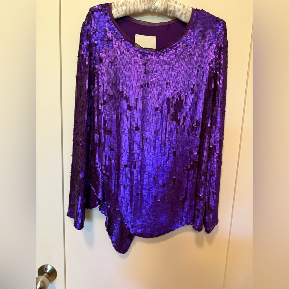 3.1 Phillip Lim purple sequin top SZ 4  $398